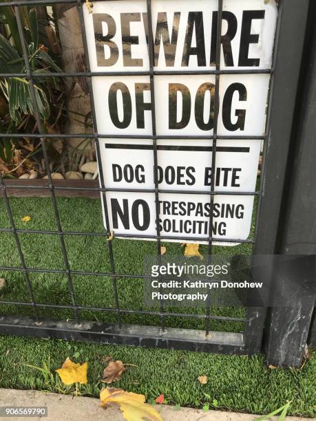 beware dog signs - beware of dog stock pictures, royalty-free photos & images