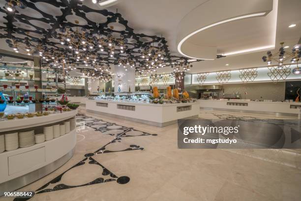 full frame luxury hotel buffet - large dinner party stock pictures, royalty-free photos & images