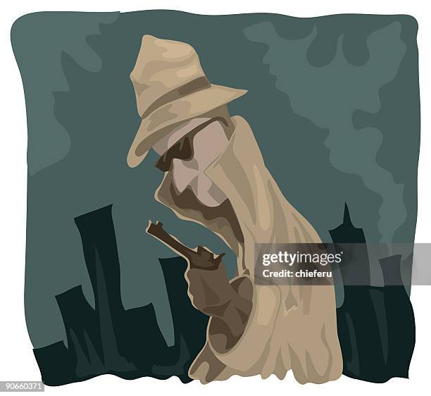 private eye - fbi stock-grafiken, -clipart, -cartoons und -symbole