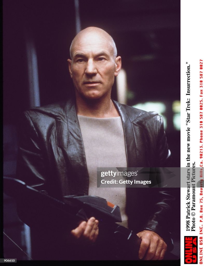 1998 Patrick Stewart stars in the new movie "Star Trek: Insurrection."