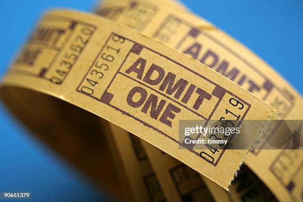 admit one series - stubs stock pictures, royalty-free photos & images