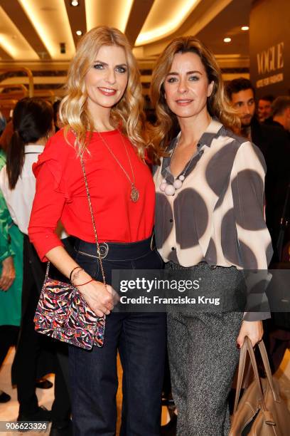 Tanja Buelter and Bettina Cramer during the celebration of 'Der Berliner Salon' by KaDeWe & Vogue at KaDeWe on January 18, 2018 in Berlin, Germany.