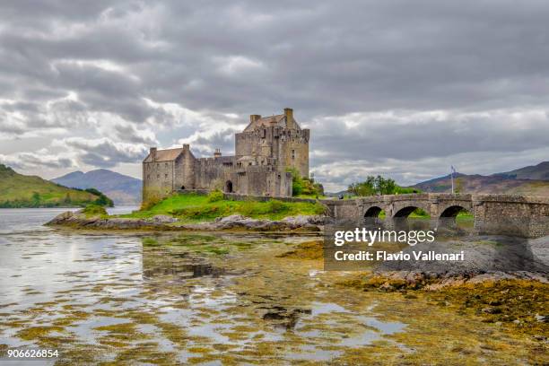 eilean donan castle, scotland - loch long stock pictures, royalty-free photos & images