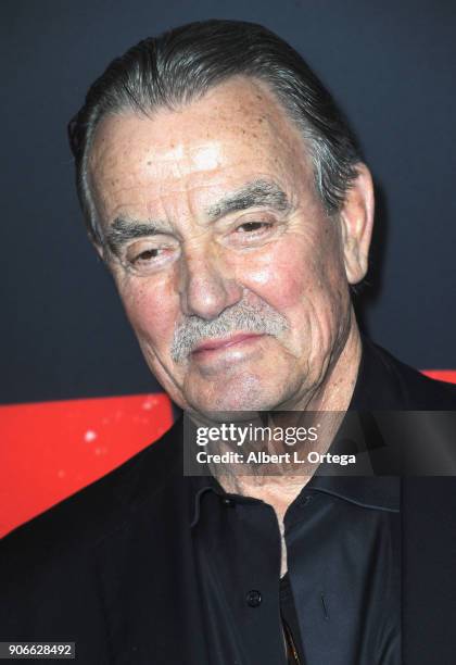 Actor Eric Braeden arrives for the Premiere Of STX Films' "Den Of Thieves" held at Regal LA Live Stadium 14 on January 17, 2018 in Los Angeles,...