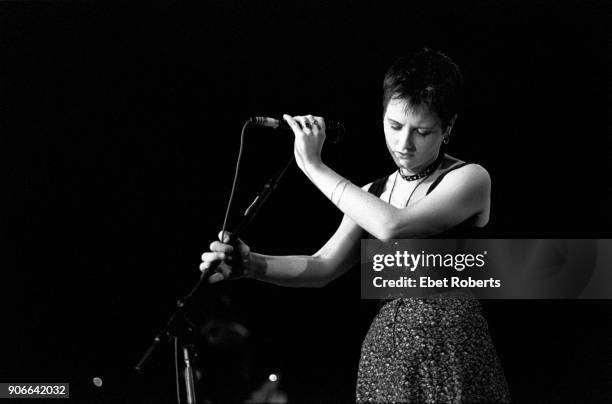 Dolores O'Riordan performing with The Cranberries at the Manhattan Center in New York City on November 11, 1993.