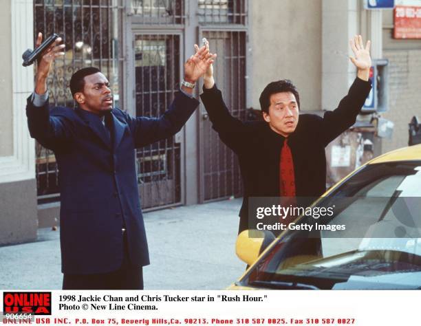 Chris Tucker and Jackie Chan star in the movie "Rush Hour."