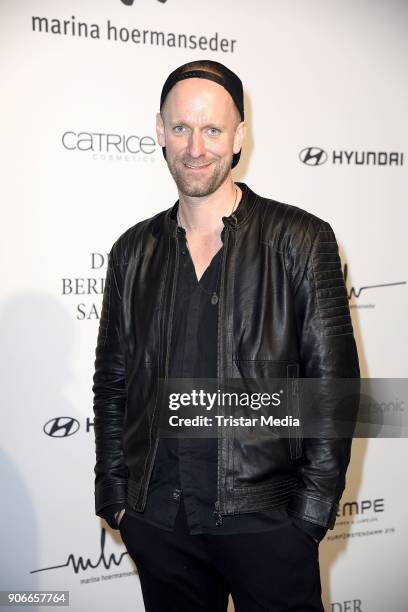 Daniel Termann during the Marina Hoermanseder Defile during 'Der Berliner Salon' AW 18/19 at Von Greifswald on January 18, 2018 in Berlin, Germany.