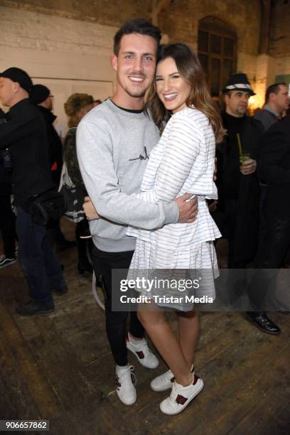 Maren Wolf and Tobias Wolf during the Marina Hoermanseder Defile during 'Der Berliner Salon' AW 18/19 at Von Greifswald on January 18, 2018 in...