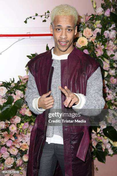 Jerry Hoffmann during the Marina Hoermanseder Defile during 'Der Berliner Salon' AW 18/19 at Von Greifswald on January 18, 2018 in Berlin, Germany.