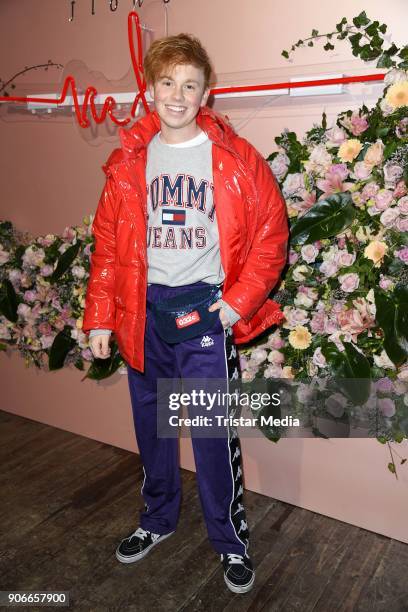 Erik Scholz during the Marina Hoermanseder Defile during 'Der Berliner Salon' AW 18/19 at Von Greifswald on January 18, 2018 in Berlin, Germany.