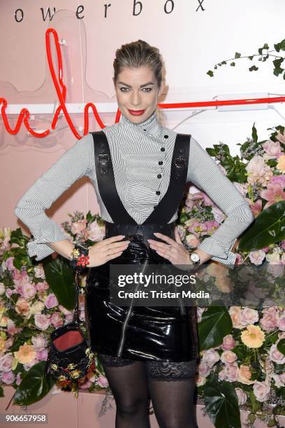 Annika Gassner during the Marina Hoermanseder Defile during 'Der Berliner Salon' AW 18/19 at Von Greifswald on January 18, 2018 in Berlin, Germany.