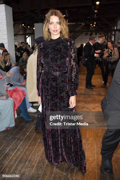 Eva Padberg during the Marina Hoermanseder Defile during 'Der Berliner Salon' AW 18/19 at Von Greifswald on January 18, 2018 in Berlin, Germany.