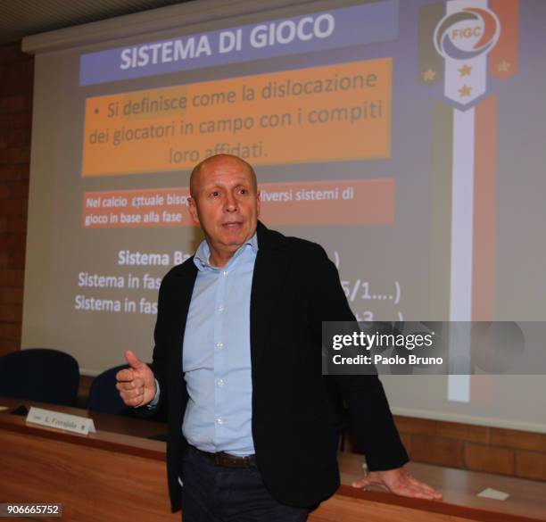 Maurizio Viscidi of FIGC attends the Italian Football Federation and USSI Seminar at Giulio Onesti sport center on January 18, 2018 in Rome, Italy.