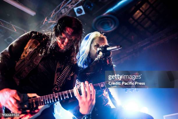 Michael Amott performs with Arch Enemy at Alcatraz.