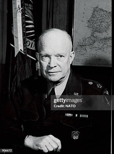 The North Atlantic Council appoints NATO's first Supreme Allied Commander , General Dwight D. Eisenhower 12/9/50. NATO celebrates its fiftieth...