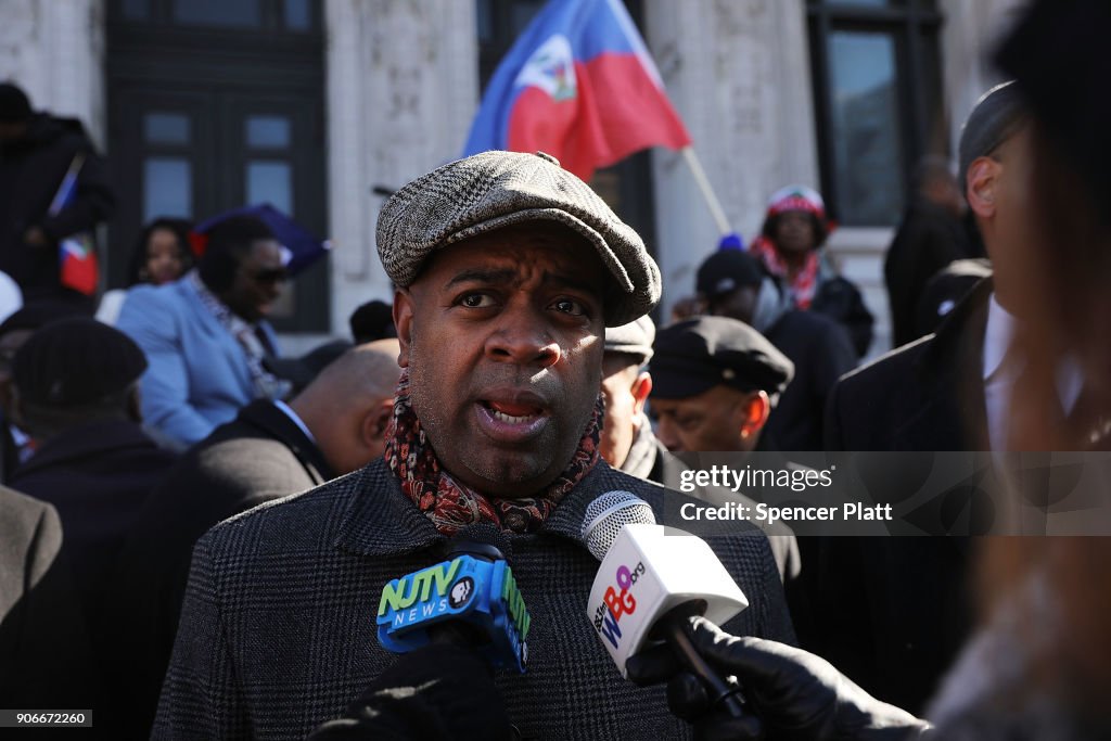 NJ Leaders Hold Rally Protesting Trump Comments On African And Caribbean Nations