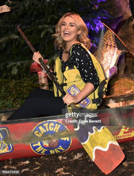 Tallia Storm attends the Grand Opening of the Cadbury Creme Egg Camp on January 18, 2018 in London, England.