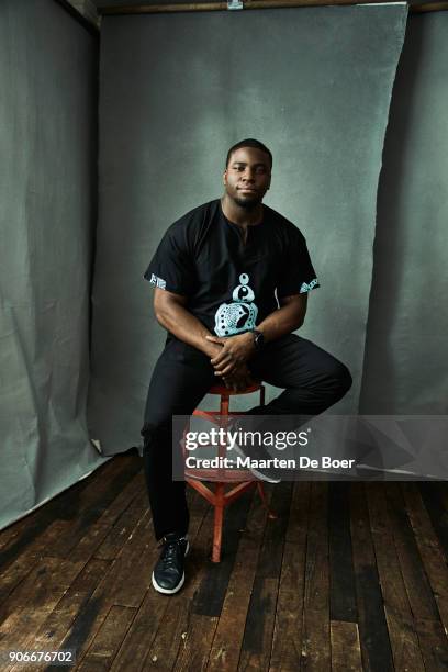 Okieriete Onaodowan from ABC's 'Untitled Grey's Anatomy Spinoff' poses for a portrait during the 2018 Winter TCA Tour at Langham Hotel on January 8,...