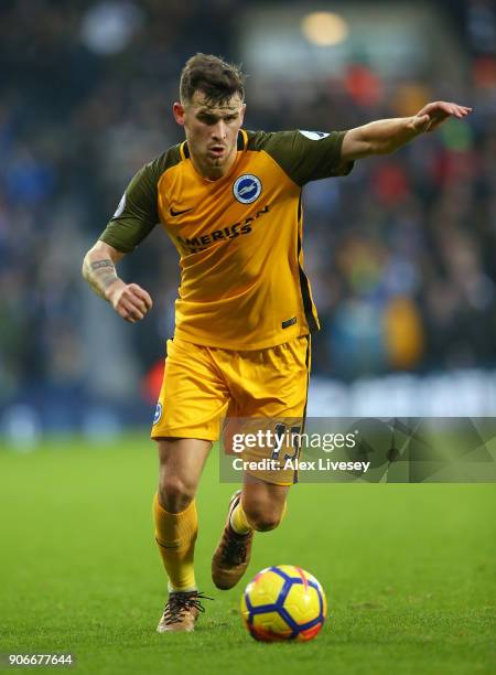 Pascal Gross of Brighton and Hove Albion during the Premier League match between West Bromwich Albion and Brighton and Hove Albion at The Hawthorns...