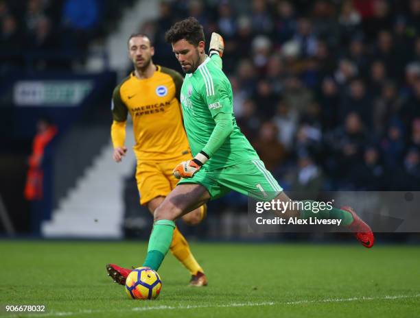 Ben Foster of West Bromwich Albion during the Premier League match between West Bromwich Albion and Brighton and Hove Albion at The Hawthorns on...