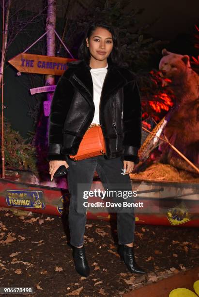 Vanessa White attends the Grand Opening of the Cadbury Creme Egg Camp on January 18, 2018 in London, England.