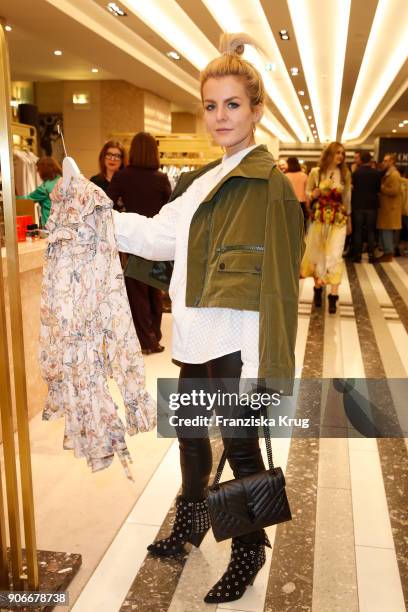 Blogger Marina Ilic during the celebration of 'Der Berliner Salon' by KaDeWe & Vogue at KaDeWe on January 18, 2018 in Berlin, Germany.