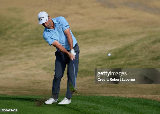 Matt Every plays his shot on the 10th hole during the first round of the CareerBuilder Challenge at the Jack Nicklaus Tournament Course at PGA West...