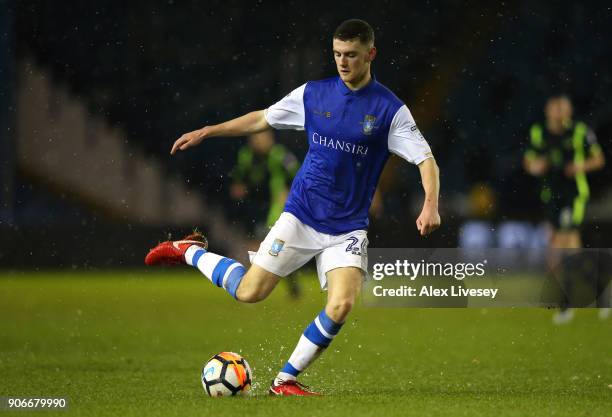 Connor O'Grady of Sheffield Wednesday during the Emirates FA Cup Third Round Replay match between Sheffield Wednesday and Carlisle United at...