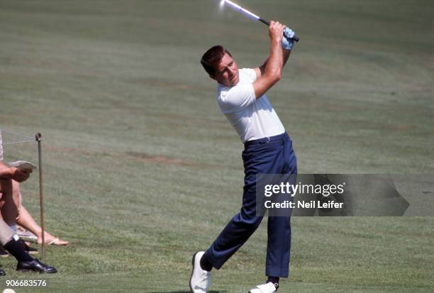 Gary Player in action during at Augusta National. Augusta, GA 4/11/1968 -- 4/14/1968 CREDIT: Neil Leifer