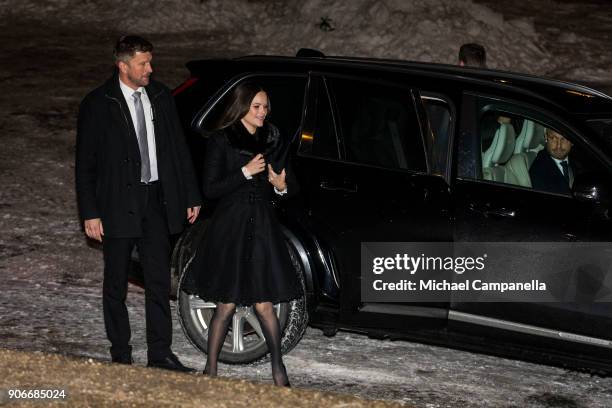 Princess Sofia of Sweden, the Duchess of Varmland, attends the Sophiahemmet college graduation ceremony at Stockholm City Hall on January 18, 2018 in...