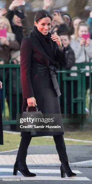 Meghan Markle visits Star Hub on January 18, 2018 in Cardiff, Wales.