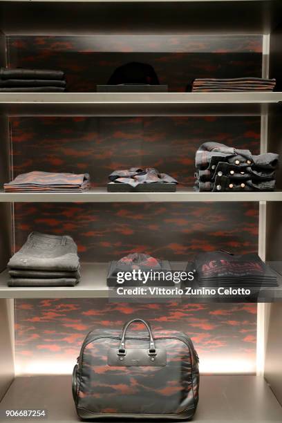 General view of DIESEL X A.C. MILAN SPECIAL COLLECTION on January 18, 2018 in Milan, Italy.