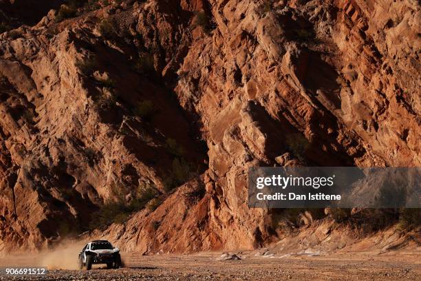 Oscar Fuertes Aldanondo of Spain and Ssangyong drives with co-driver Diego Vallejo of Spain in the Ssangyong Tivoli car in the Classe : T1.3 : 2...