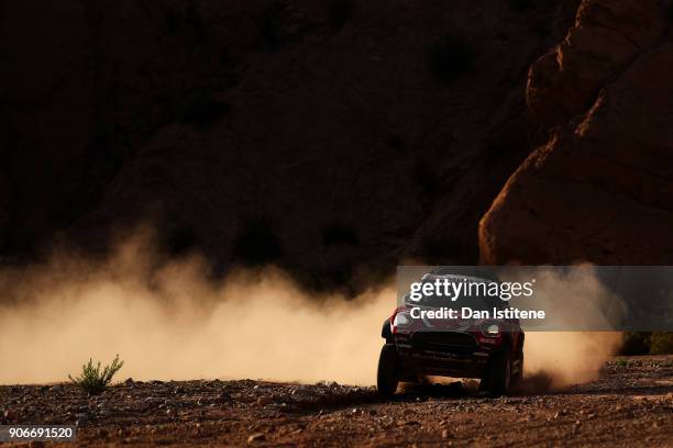 Boris Garafulic of Chile and Mini X-Raid drives with co-driver Filipe Palmeiro of Portugal in the ALL 4 Racing Mini car in the Classe : T1.2 : 4x4...