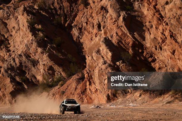 Oscar Fuertes Aldanondo of Spain and Ssangyong drives with co-driver Diego Vallejo of Spain in the Ssangyong Tivoli car in the Classe : T1.3 : 2...