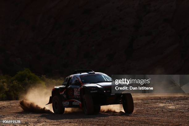 Eric Bernard of France and BUGGY Sodicars drives with co-driver Alexandre Vigneau of France in the BUGGY BV2-1 Proto Sodicars Racing Buggy car in the...