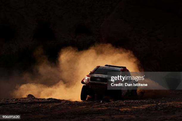 Bernhard Ten Brinke of the Netherlands and Toyota Gazoo Racing drives with co-driver Michel Perin of France in the Toyota Car in the Classe : T1.1 :...