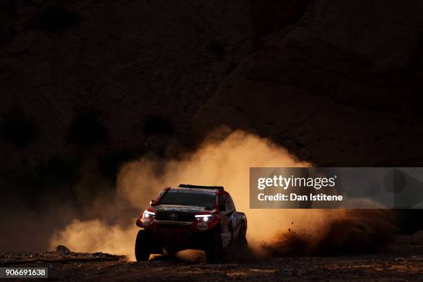 Bernhard Ten Brinke of the Netherlands and Toyota Gazoo Racing drives with co-driver Michel Perin of France in the Toyota Car in the Classe : T1.1 :...