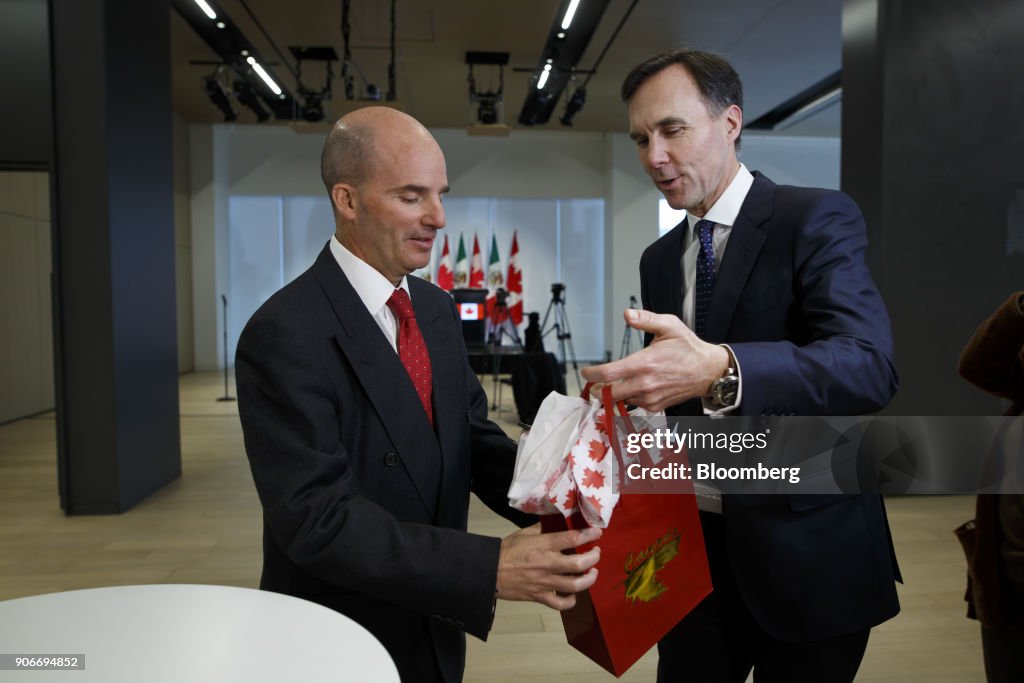 Canadian Finance Minister Bill Morneau Meets With Mexican Finance Minister Jose Gonzalez Anaya