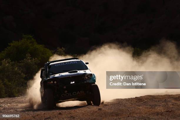 Martin Maldonado of Argentina and Colcar Racing drives with co-driver Sebastian Scholz Vergnolle of Argentina in the Prototipo Colcar Mercedes car in...