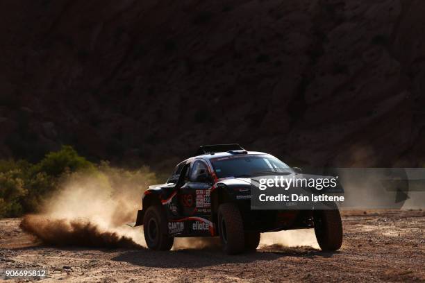 Eric Bernard of France and BUGGY Sodicars drives with co-driver Alexandre Vigneau of France in the BUGGY BV2-1 Proto Sodicars Racing Buggy car in the...