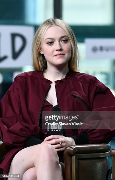 Actress Dakota Fanning visits Build Series to discuss TNT's TV period drama mystery series "The Alienist" at Build Studio on January 18, 2018 in New...