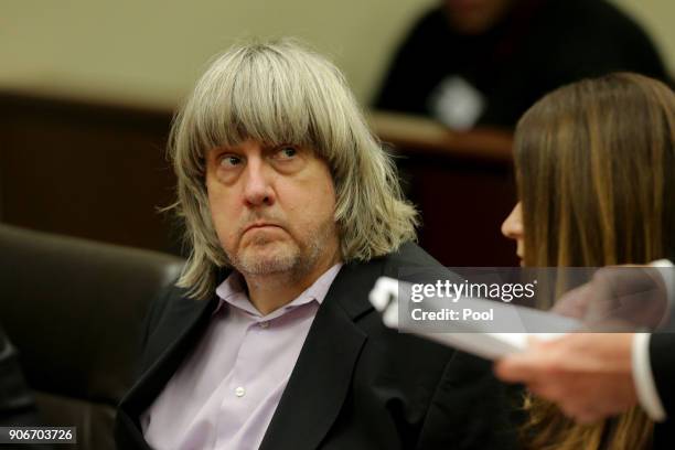 David Allen Turpin, accused of holding their 13 children captive, appears in court for arraignment on January 18, 2018 in Riverside, California....