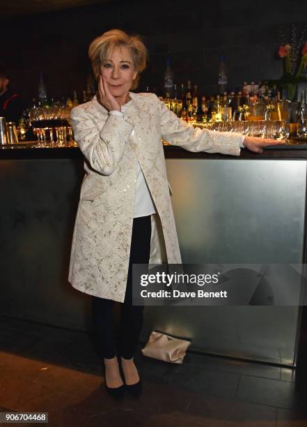 Zoe Wanamaker attends the press night after party for "The Birthday Party" at Mint Leaf on January 18, 2018 in London, England.