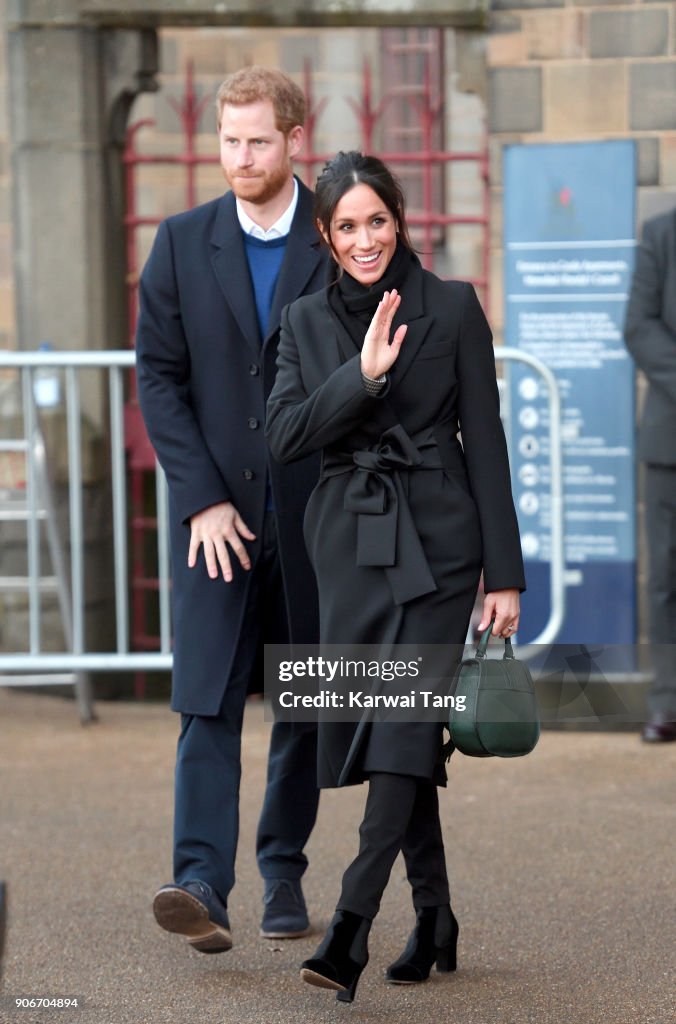 Prince Harry And Meghan Markle Visit Cardiff Castle