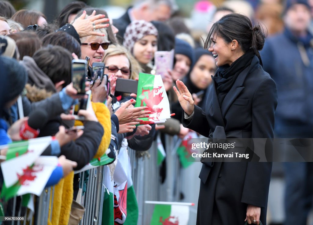 Prince Harry And Meghan Markle Visit Cardiff Castle