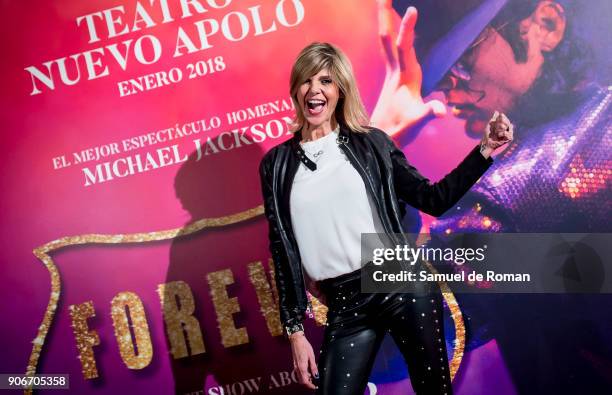 Arancha de Benito attends the "Forever Jackson" Madrid Premiere on January 18, 2018 in Madrid, Spain.