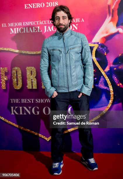 Leandro Rivera attends the "Forever Jackson" Madrid Premiere on January 18, 2018 in Madrid, Spain.