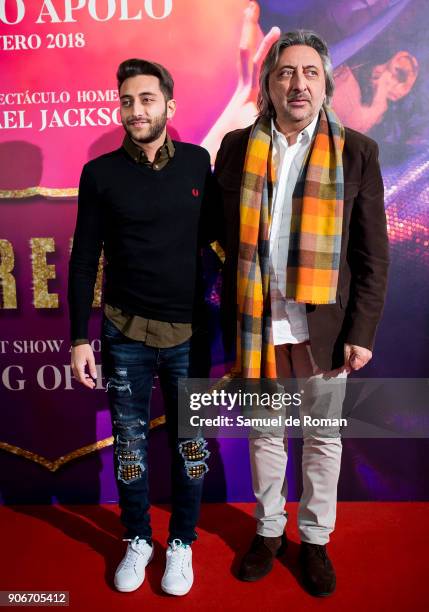 Juan Carmona attends the "Forever Jackson" Madrid Premiere on January 18, 2018 in Madrid, Spain.