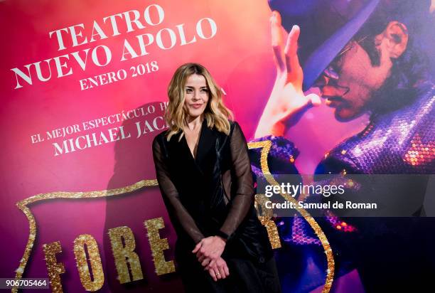 Inma del Moral attends the "Forever Jackson" Madrid Premiere on January 18, 2018 in Madrid, Spain.